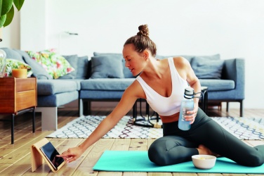 Logotrade firmakingituse foto: Fitness jooga matt köis ja kott