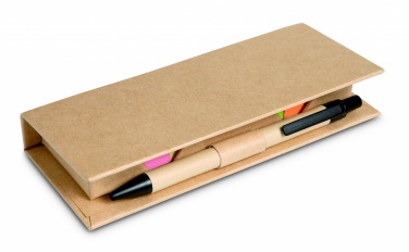 Logotrade reklaamkingituse foto: Kleepmemode komplekt, taaskasutatud pliiatsiga