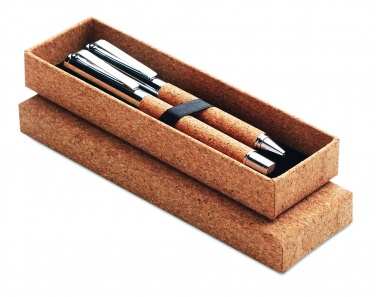 Logotrade ärikingid pilt: Metallist pastapliiatsi komplekt korgikarbis