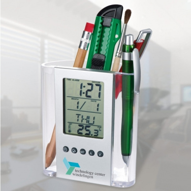 Logo trade ärikingituse pilt: Akrüülist lauapliiatsihoidja MADRID