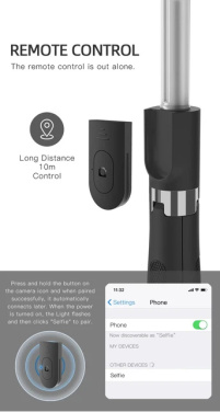 Logotrade meene foto: Statiiviga selfie stick, K06