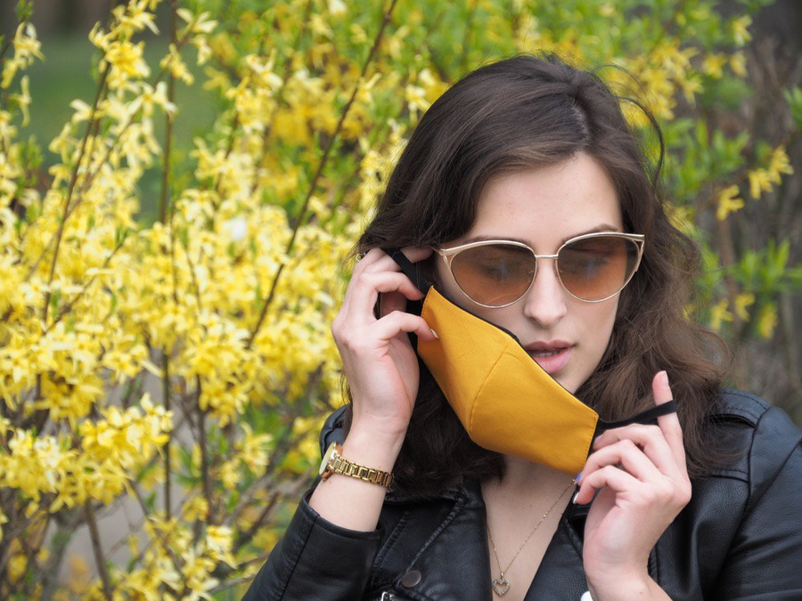 Logotrade reklaamtooted pilt: VENUS PRO puuvillane näomask koos HEPA filtri taskuga 1378165