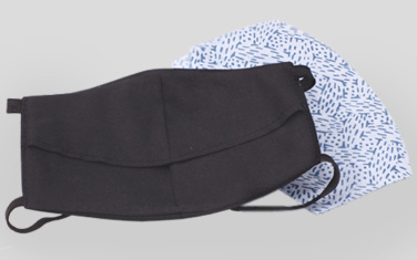 Logo trade reklaamkingid foto: VENUS PRO puuvillane näomask koos HEPA filtri taskuga 1378165