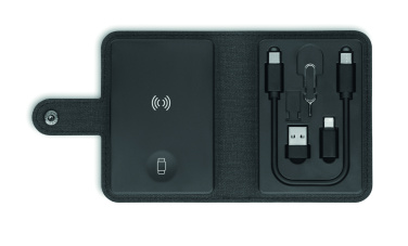 Logo trade reklaamtoote pilt: CAWATT 4 in 1 kaabli pistikute komplekt 15W