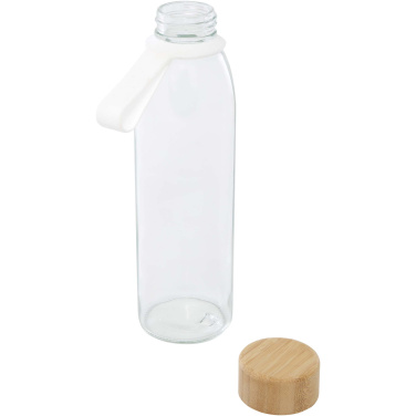 Logotrade reklaamkingitused pilt: Porto 500 ml klaasist veepudel bambusest korgiga