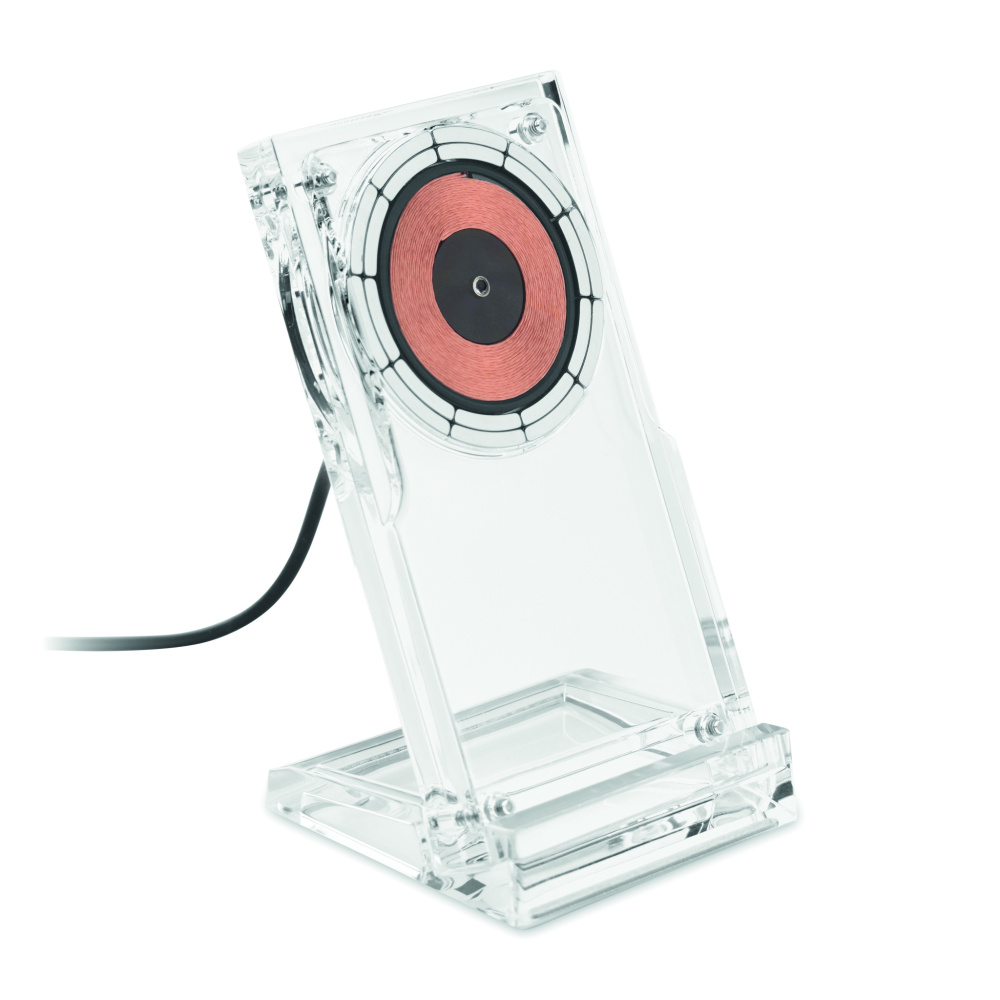 Logo trade firmakingi pilt: CRYL akrüülist juhtmevaba laadija 15W