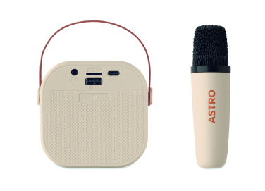 Logo trade meene pilt: Karaokekomplekt kõlari ja mikrofoniga