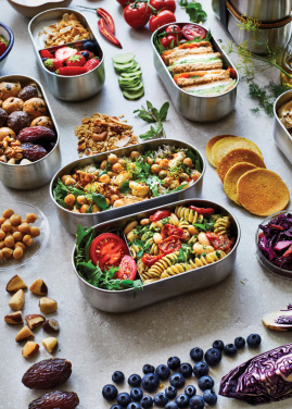 Logotrade ärikingi foto: Black+Blum roostevabast terasest toidukarp