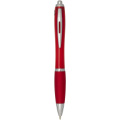 Nash RCS taaskasutatud plastist pastapliiats värvilise korpuse ja käepidemega (sinine tint), Punane