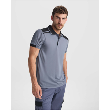 Logotrade meene foto: Samurai 160 g/m2 unisex antibakteriaalne lühikeste varrukatega polosärk