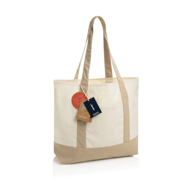 Logo trade reklaamkingitused foto: SHOP LOCAL AWARE™ taaskasutatud puuvillast 350gsm kandekott