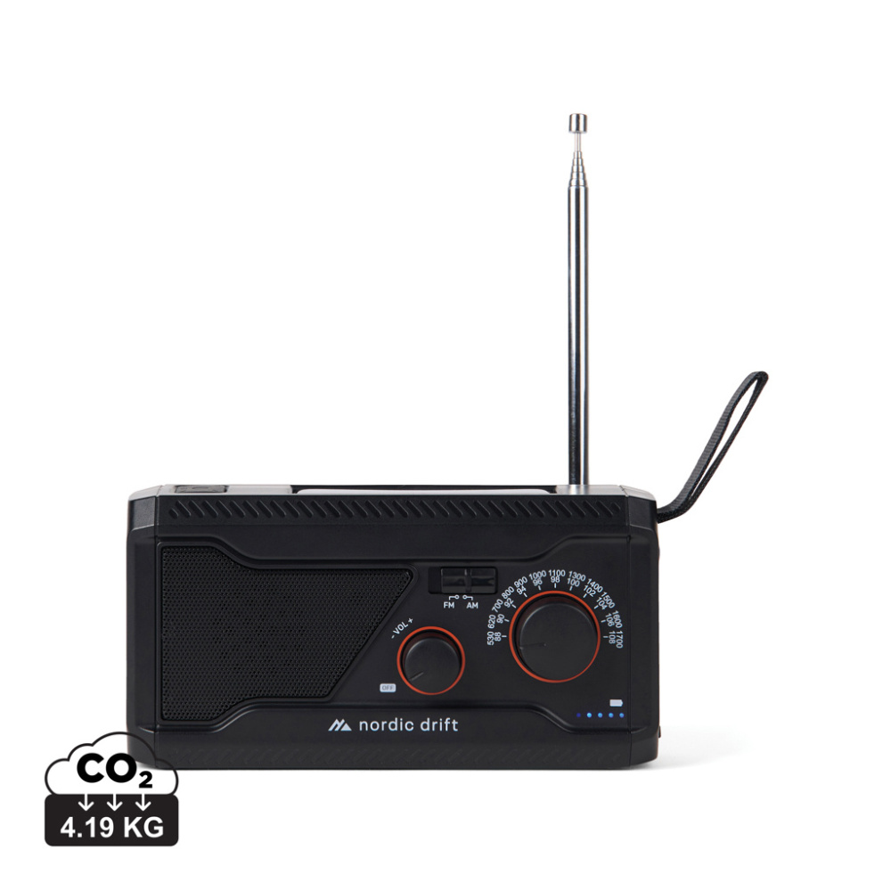 Logotrade ärikingitused pilt: Nordic Drift Titan IPX4 multifunktsionaalne raadio 4000mah