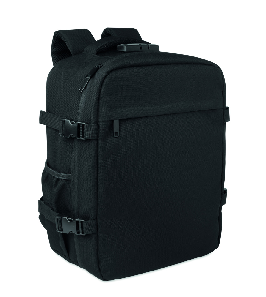 Logotrade reklaamtoote foto: 15" RPET seljakoti lukk 20L