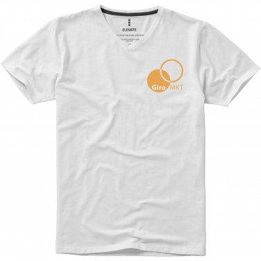 Logo trade mainostuote kuva: Kawartha short sleeve men's organic V-neck t-shirt