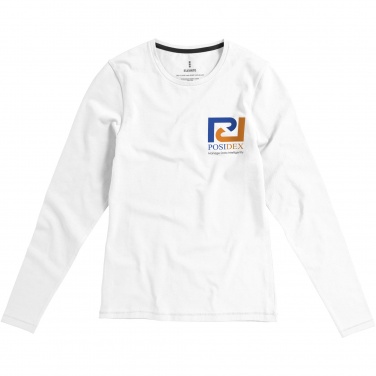 Logo trade mainoslahja ja liikelahja tuotekuva: Ponoka long sleeve women's organic t-shirt