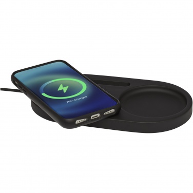 Logotrade mainostuote tuotekuva: Klip-työpöydänjärjestäjä, 5 W, langattomasti lataava