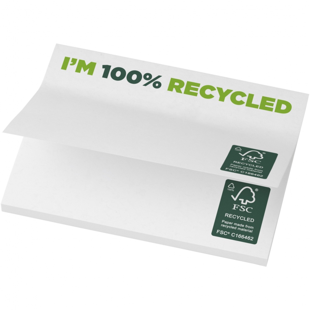 Logotrade liikelahjat mainoslahjat tuotekuva: Sticky-Mate®kierrätetyt tarralaput 100 x 75 mm