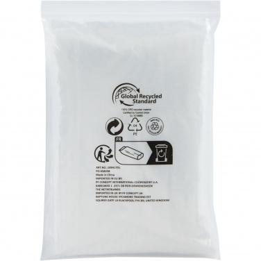 Logo trade liikelahjat tuotekuva: Mayan GRS-kierrätetty kertakäyttösadeviitta säilytyspussilla 