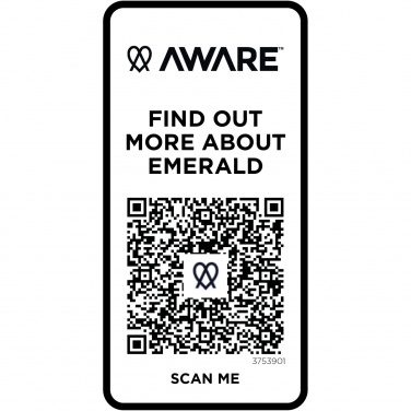 Logo trade mainostuotet tuotekuva: Emerald lyhythihainen unisex Aware™-poolopaita kierrätetystä materiaalista