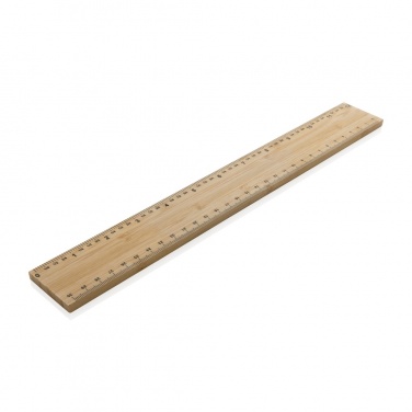 Logotrade mainoslahjat ja liikelahjat tuotekuva: Timberson ekstrapaksu 30cm kaksipuolinen bambuviivain