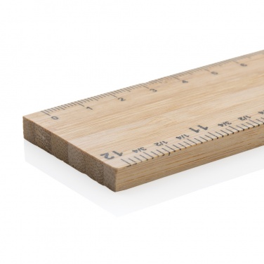 Logotrade mainostuotet kuva: Timberson ekstrapaksu 30cm kaksipuolinen bambuviivain