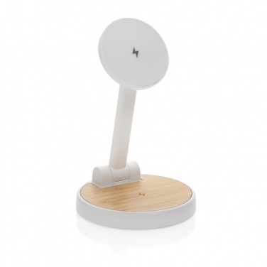 Logotrade mainoslahja tuotekuva: Ontario RCS 15W magneettinen lataus 2 in 1 -teline muovia