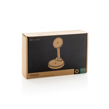 Logotrade liikelahjat kuva: Ontario RCS 15W magneettinen lataus 2 in 1 -teline muovia