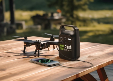 Logo trade liikelahja kuva: Power Vault 21000 kannettava virta-asema RCS muovista