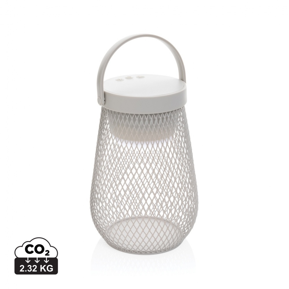 Logo trade mainostuote kuva: Aurora USB-ladattava pöytävalaisin RCS kierrätysmuovista