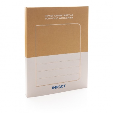 Logotrade liikelahjat mainoslahjat tuotekuva: Impact AWARE™ RPET A4 portfolio vetoketjulla