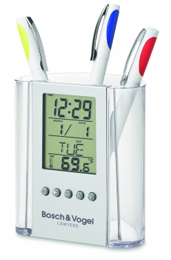 Logo trade mainoslahja ja liikelahja tuotekuva: Kynäteline  kalenterilla