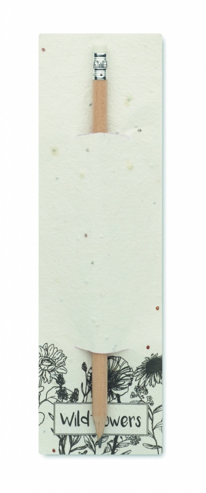 Logotrade mainoslahja ja liikelahja kuva: Puukynä siemenpussissa