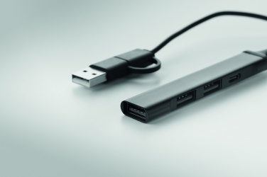 Logotrade mainoslahjat kuva: USB 4 portin keskitin 19 cm