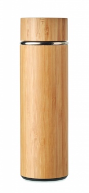Logo trade mainostuote kuva: Bambu termospullo 400 ml TAMPERE