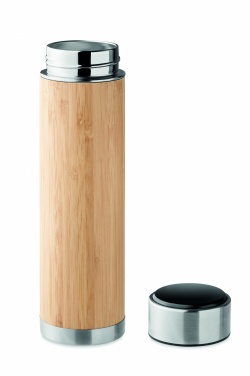 Logo trade liikelahja mainoslahja tuotekuva: Bambu termospullo 480 ml PANAY
