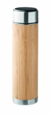 Logotrade mainoslahja ja liikelahja kuva: Bambu termospullo 480 ml PANAY