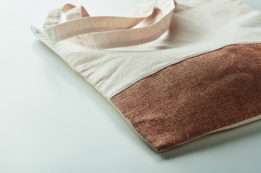 Logo trade mainoslahja ja liikelahja tuotekuva: Puuvilla juuttikassi