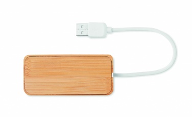 Logotrade mainoslahja tuotekuva: Bambu USB- keskitin