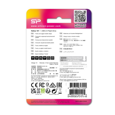 Logotrade mainoslahja ja liikelahja kuva: Pendrive Silicon Power helios 101 2.0