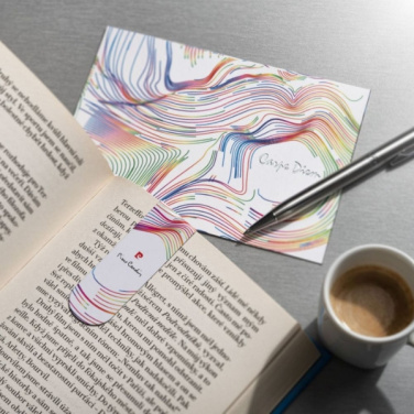 Logotrade mainoslahjat ja liikelahjat tuotekuva: Magneettinen kirjanmerkki ja postikortti LIBRO