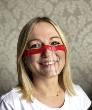 Logo trade liikelahjat mainoslahjat kuva: HESTIA kasvosuoja - läpinäkyvä maski suulle ja nenälle 1452162