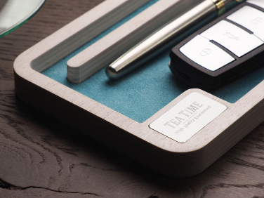 Logo trade mainoslahjat tuotekuva: Puinen työpöydän järjestäjä 1818121