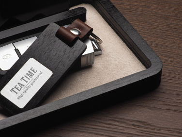 Logo trade liikelahja mainoslahja tuotekuva: Puinen työpöydän järjestäjä 1818121