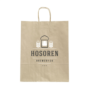 Logo trade mainostuote kuva: Leaf It Bag kierrätetty ruohopaperi (90 g/m²) M