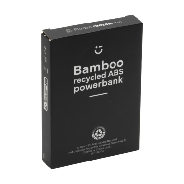Logo trade mainoslahjat ja liikelahjat kuva: Boru Bamboo RCS kierrätetty ABS Powerbank langaton laturi