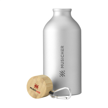 Logo trade mainoslahjat tuotekuva: AluBamboo GRS Kierrätetty Alu 500 ml vesipullo