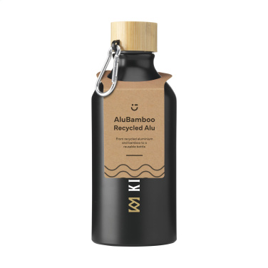 Logo trade mainoslahjat ja liikelahjat kuva: AluBamboo GRS Kierrätetty Alu 500 ml vesipullo