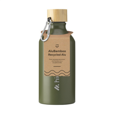 Logotrade liikelahjat mainoslahjat tuotekuva: AluBamboo GRS Kierrätetty Alu 500 ml vesipullo