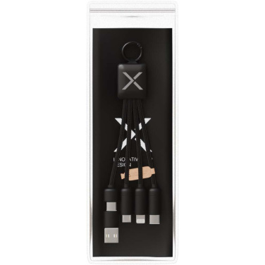 Logotrade mainostuote tuotekuva: SCX.design C13 15 W:n 5-in-1-latauskaapeli