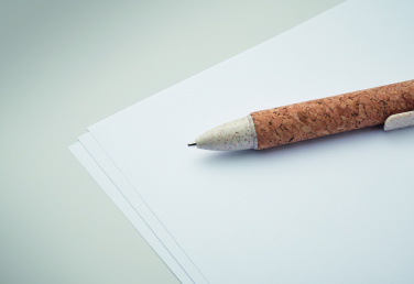 Logotrade mainoslahja ja liikelahja kuva: 4-värinen mustekynä korkkia